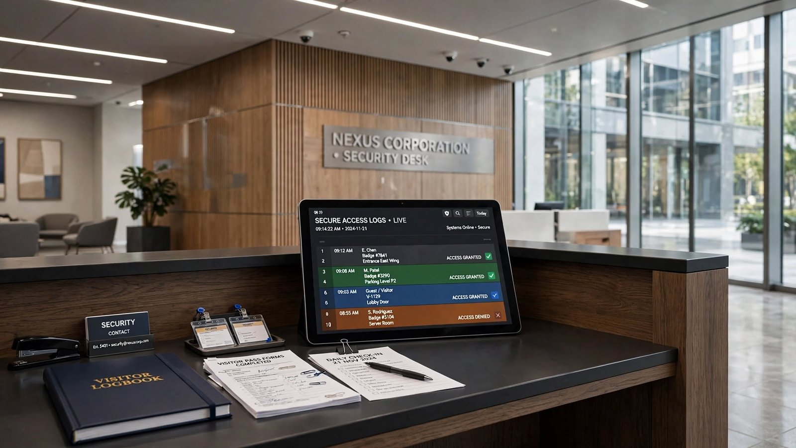Manejo seguro de libros de visitas y registros digitales