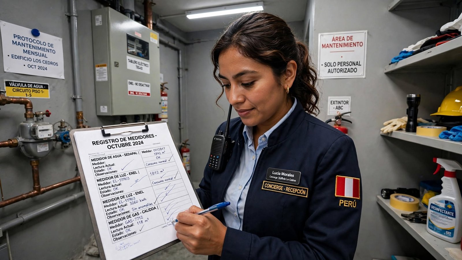 Lectura y registro de medidores de servicios básicos